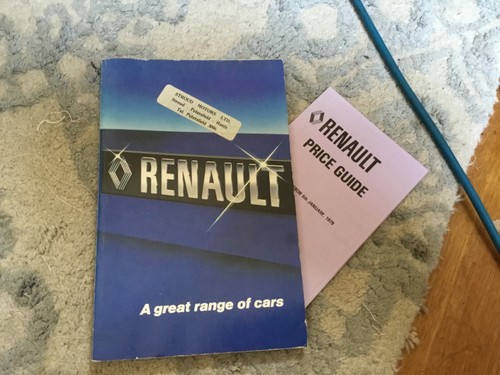 Renault sales brochure - renault, 1979