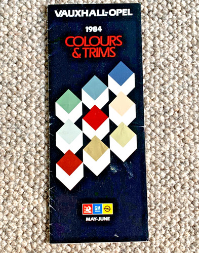Vauxhall colour trim guide - colour, +