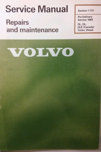 Volvo 240 service manual - service,