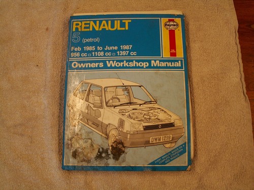 Haynes manual 1219 renault - 1219, 5
