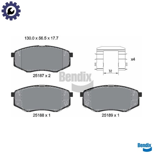 Brake pad set - brake, disc