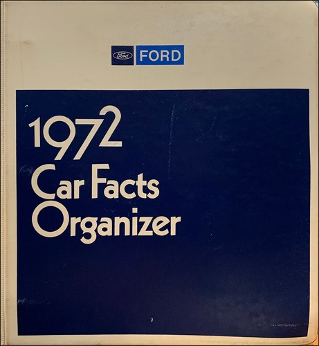 1972 ford car - 1972, book