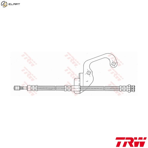 Brake hose phd628 - brake,