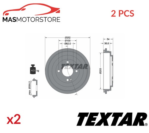 Rear brake drum - rear,