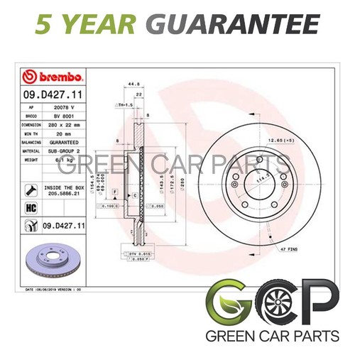 Brake discs front gcp - front, fits