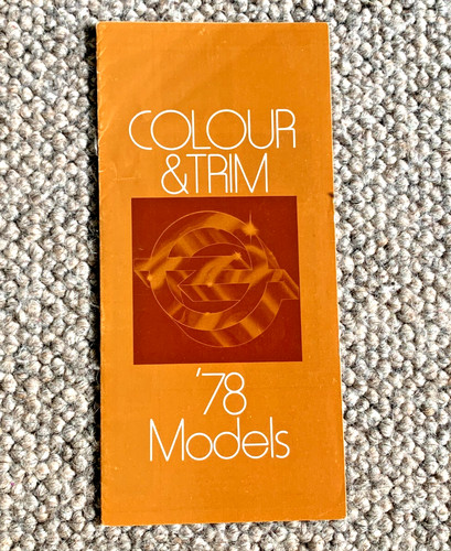 Opel colour trim guide 1978 - +,