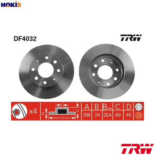 Brake disc df4032 - 2x,