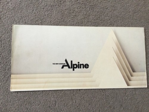 Chrysler alpine jan 1976 - chrysler,