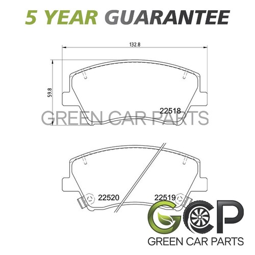 Brake pads set front gcp - set,