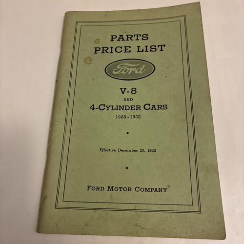 Vintage parts price - parts, ford