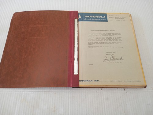 1955 motorola service and - service,