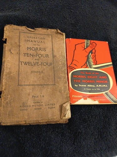 Vintage car books morris - car,