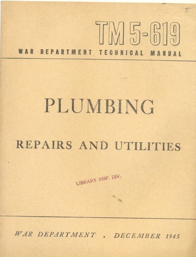 Tm5 619 plumbing - repairs, &