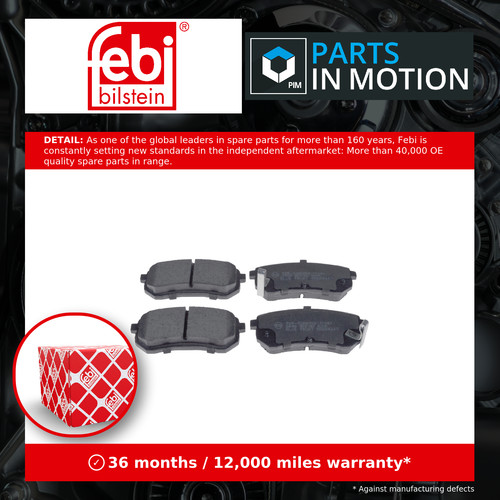 Brake pads set - pads, fits
