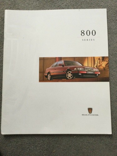 Rover 800 series brochure - uk,