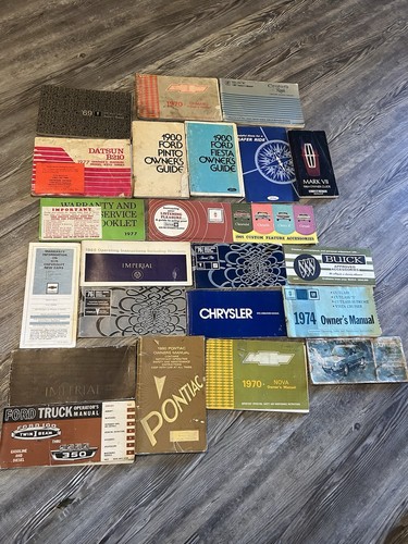 Car owners manuals lot - car,