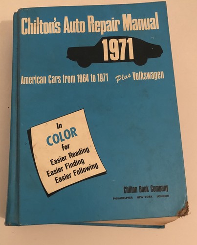 1971 chiltons auto repair - 1971,