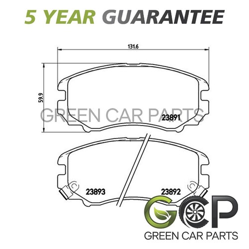 Brake pads set - pads, fits