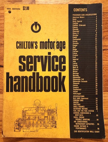 Vintage chilton motor age - motor,