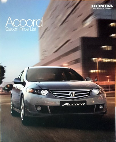 Honda accord saloon price list - accord,