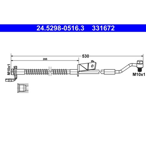 For hyundai brake hose left - brake,