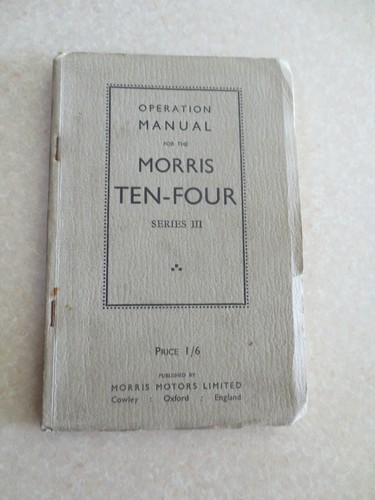 Original 1938 morris ten - original, ten-four