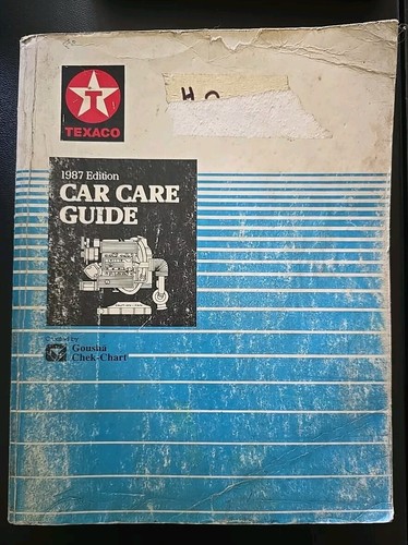 1987 texaco car care guide - car,