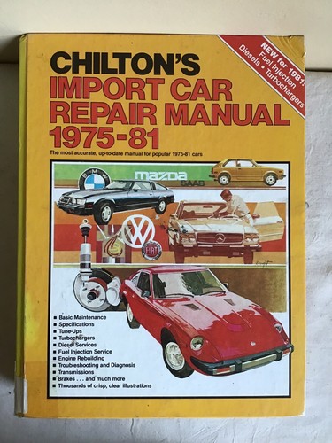 Vintage chiltons import - import, car
