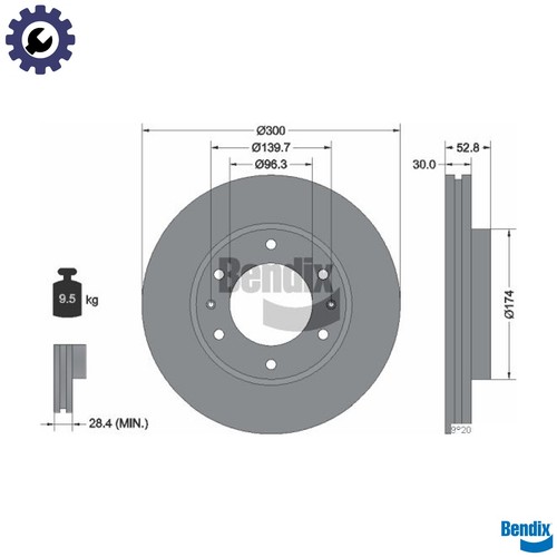 Brake disc bds1676 - brake,