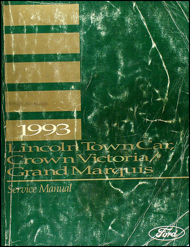 1993 shop manual lincoln - 1993,
