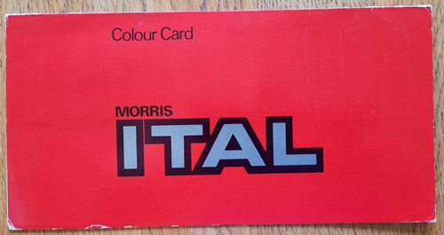 Morris ital colours - morris, interior