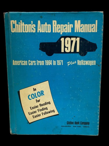 Chilton 1971 auto - auto, repair